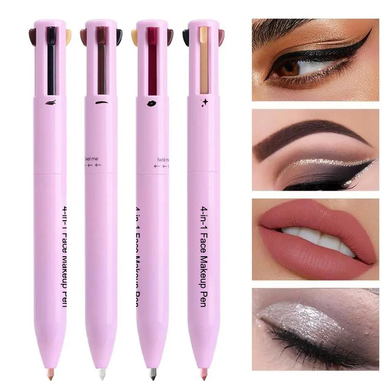 4-in-1 Face Makeup Pen 24H Waterproof — Smudge-Proof, All-Day Wear