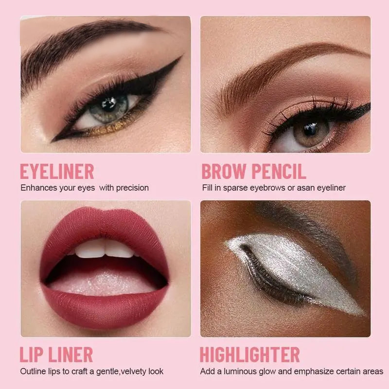 4-in-1 Face Makeup Pen 24H Waterproof — Smudge-Proof, All-Day Wear