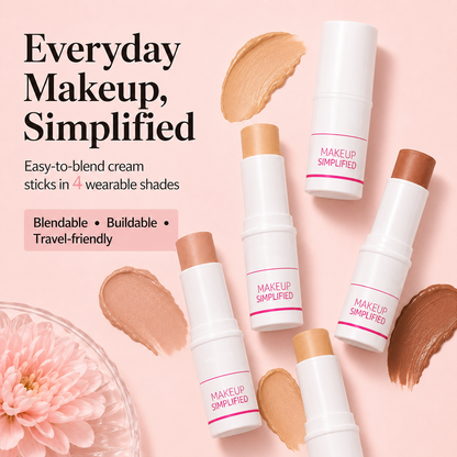 3-in-1 Complexion Stick – Buildable Foundation, Concealer & Contour with a Natural Finish