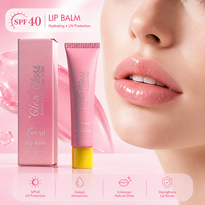 Glow Gloss SPF 40 Hydrating Lip Balm – Broad-Spectrum UV Protection with a Non-Sticky, High-Shine Finish
