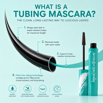 Liquid Lash Extensions Lengthening Tubing Mascara – Waterproof, Sweatproof, Curl-Locking & Smudge-Free