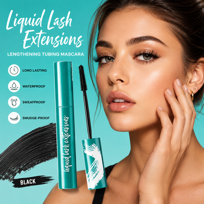Liquid Lash Extensions Lengthening Tubing Mascara – Waterproof, Sweatproof, Curl-Locking & Smudge-Free