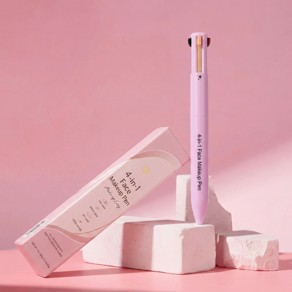 4-in-1 Face Makeup Pen 24H Waterproof — Smudge-Proof, All-Day Wear